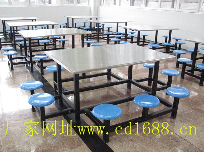 不锈钢食堂餐桌椅，食堂餐桌椅，学生食堂餐桌椅，工厂食堂餐桌椅